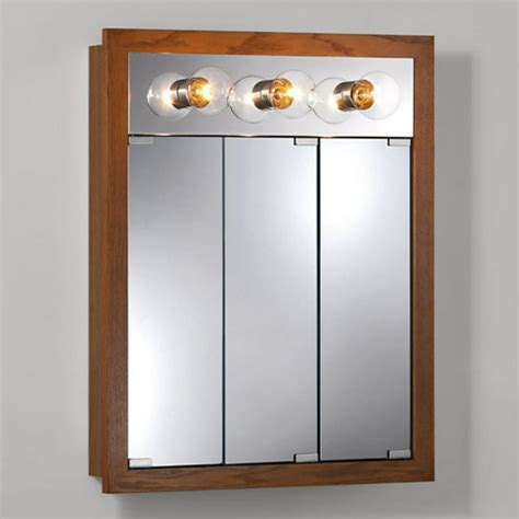 medicine cabinets with lights attached